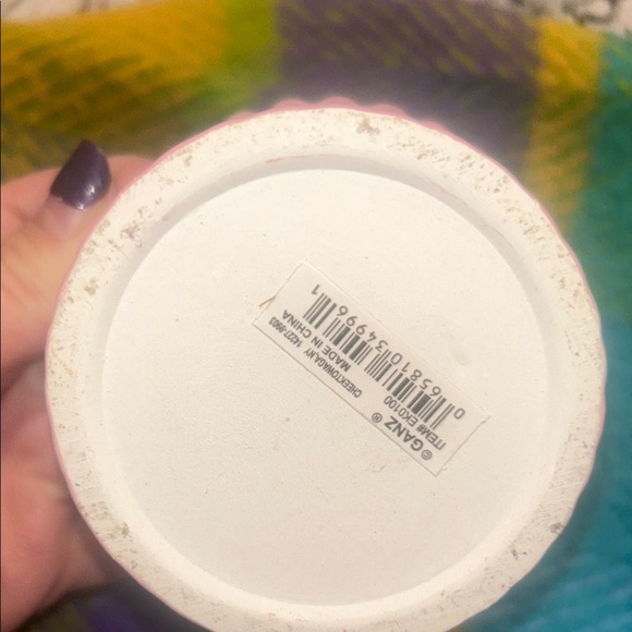 Vintage Pink Chocolate Cupcake Ceramic Trinket Box with Cherry Top - Picture 6 of 6